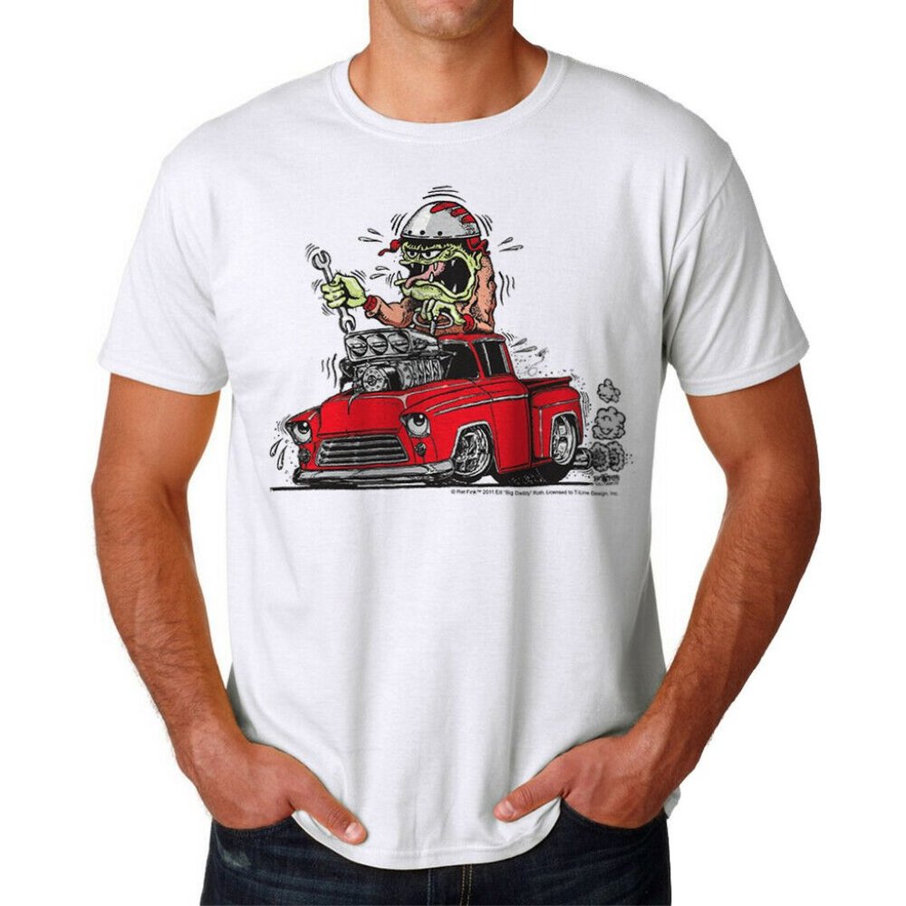 Rat Fink Hot Rod Red Truck Ed Big Daddy  Mens